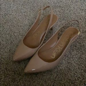 Calvin Klein sling back heels